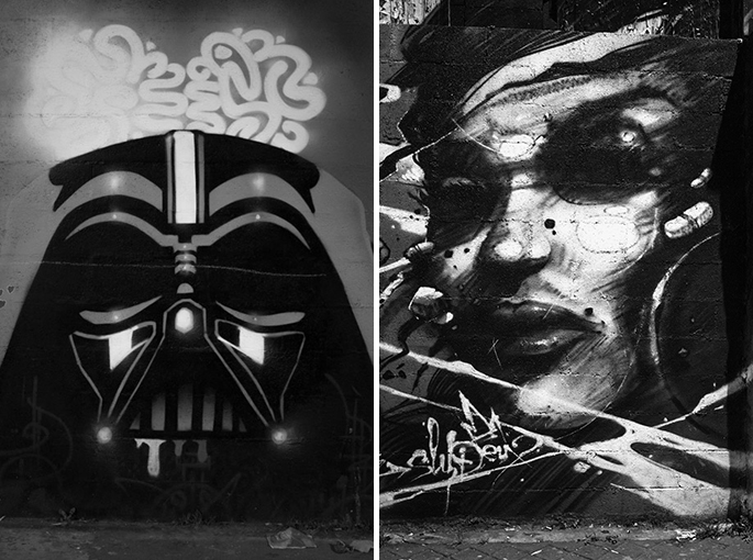 Graffitis Paris XIXe