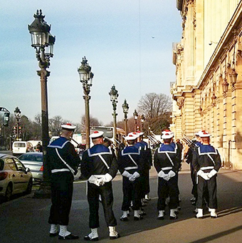 Les marins place de la Concorde