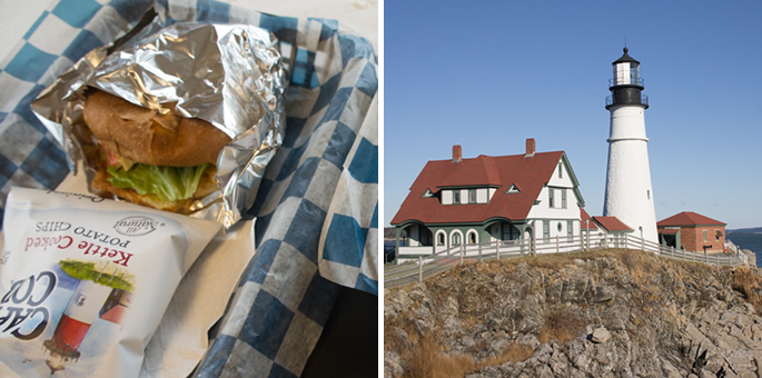 Chips Cape Cod et phare Maine