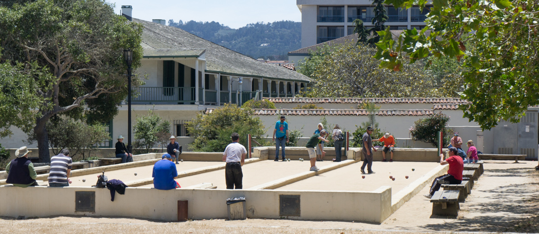 Joueurs de pétanque à Monterey, Californie