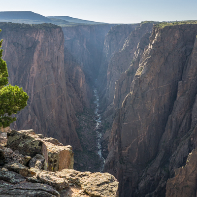 road trip sud ouest américain Black Canyon of the Gunnison Colorado la vue après la marche matinale