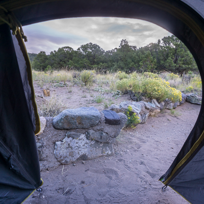 dans la tente a great sand dunes colorado