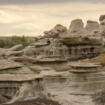 bisti badland nouveau mexique