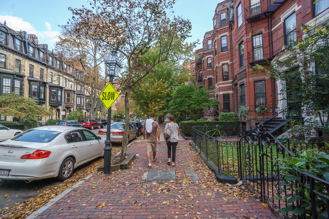 Fall Boston Marlborough Street