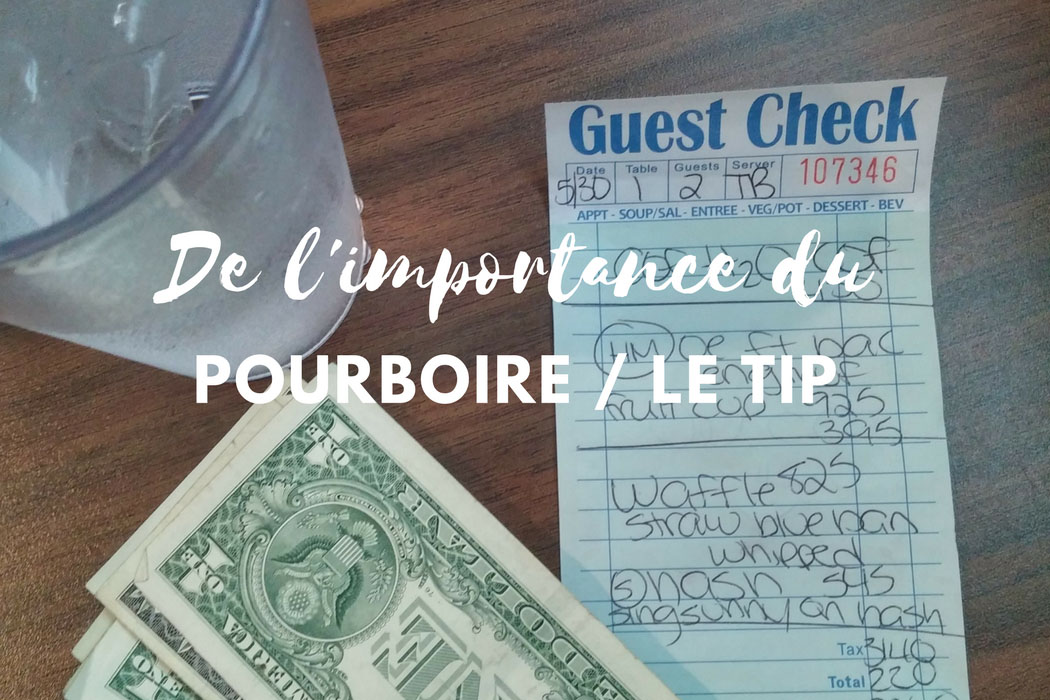 Le pourboire le tip