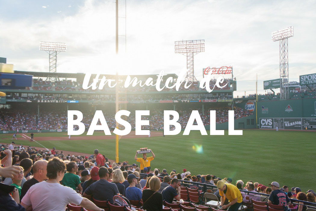 Un match de base ball Red Sox