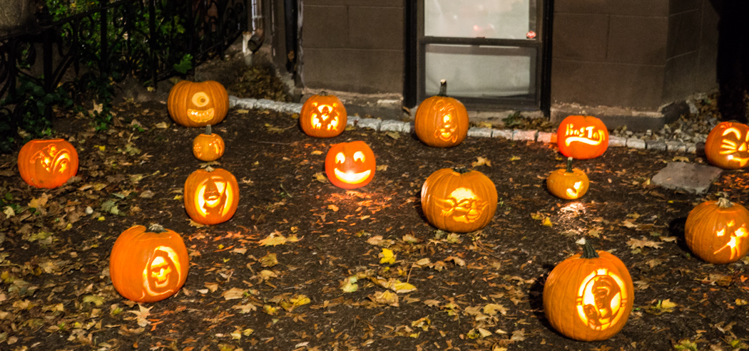 citrouilles jack o lantern Boston Back Bay