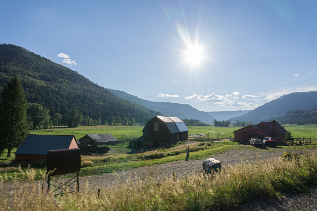 Colorado road trip sur la route vers Ridgway