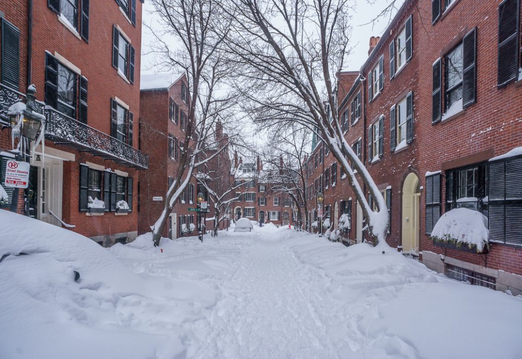 boston blizzard Beacon Hill