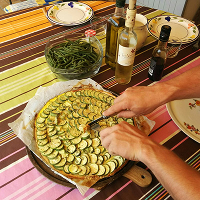 tarte à la courgette