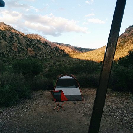 Tent in Big Bend