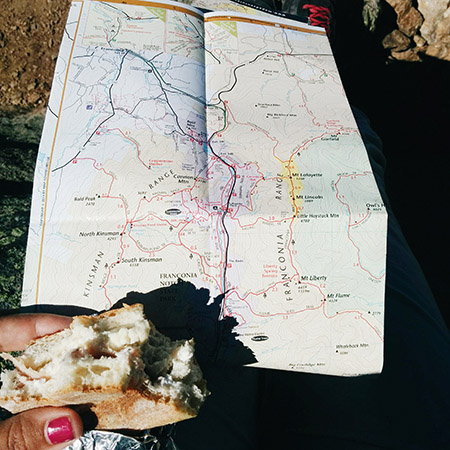 Sandwich et carte