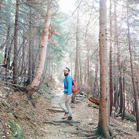 Randonnée dans les bois