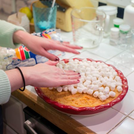 marshmallow + patates douces - Thanksgiving