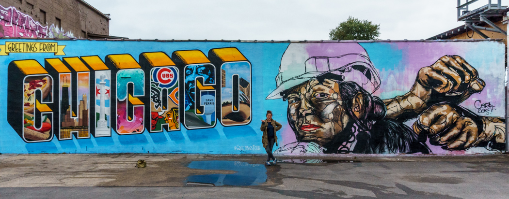 Visiter Chicago - fresque de la ville