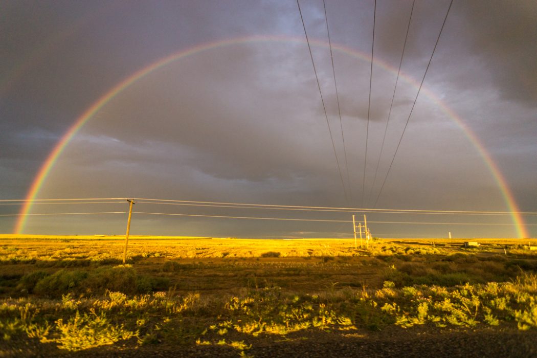 arc en ciel Bisti Badlands Nouveau Mexique-1