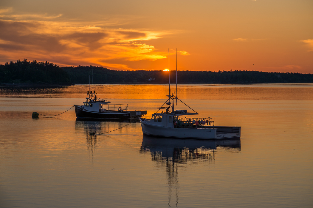 lubec maine sunset