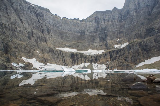 Glacier national park iceberg lake Montana