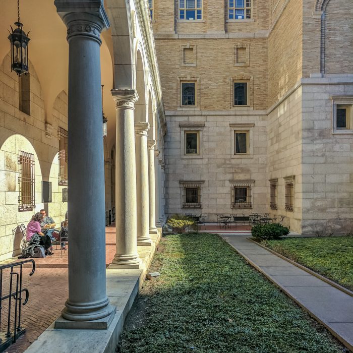 Boston Public Library courtyard