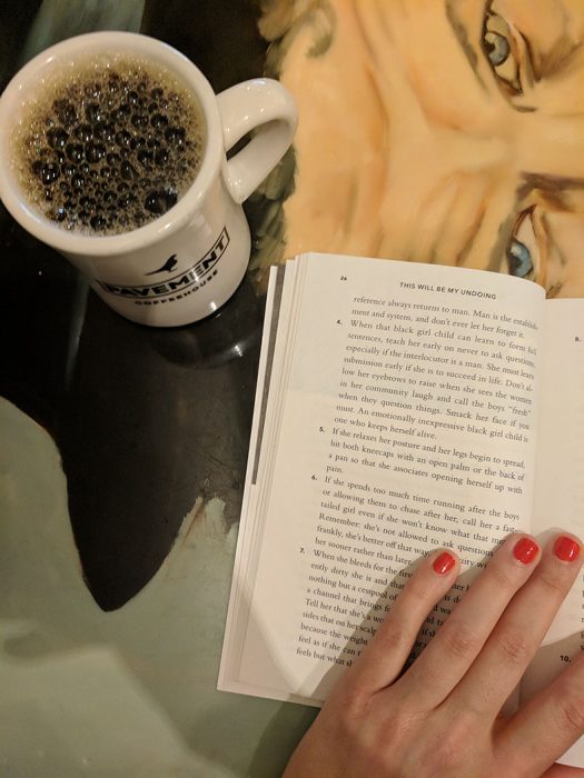 book and coffee